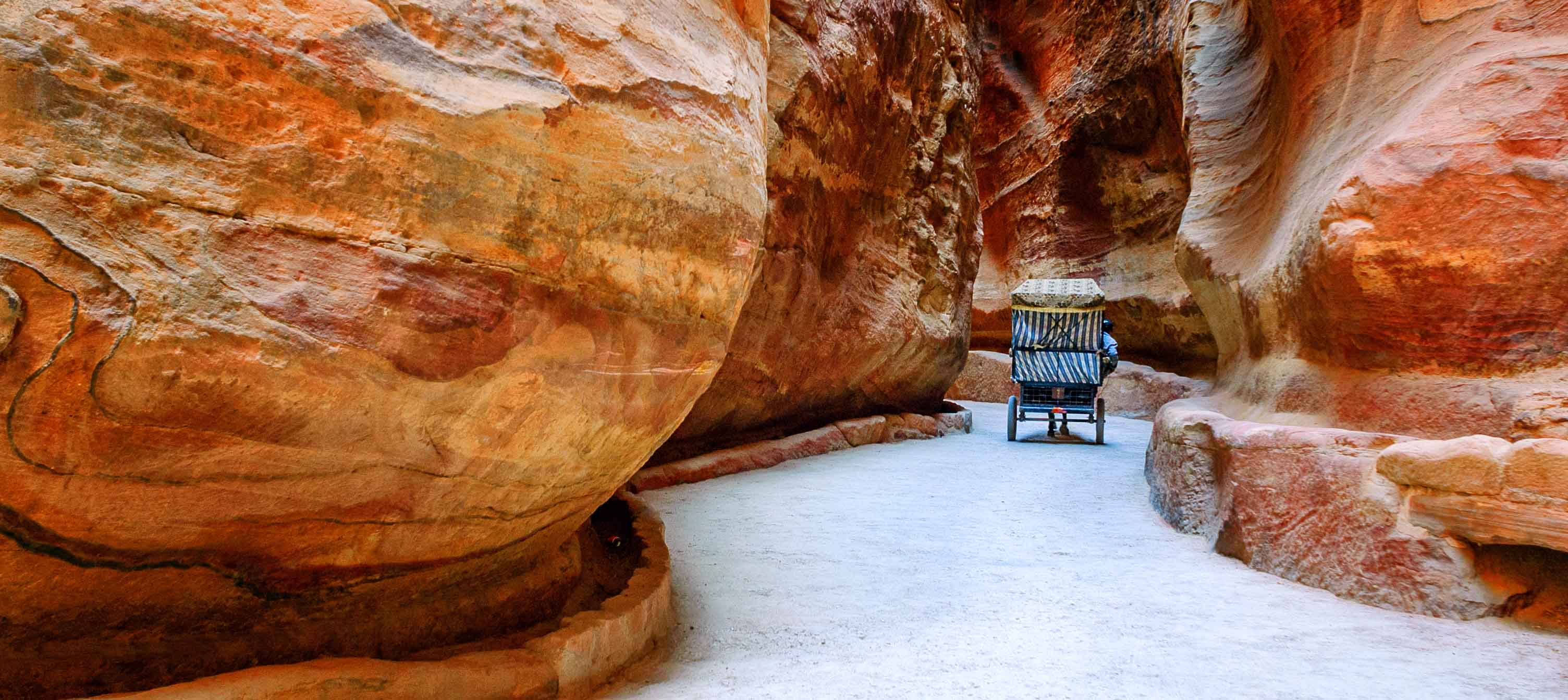 El Siq, vejen til Petra. Jordan